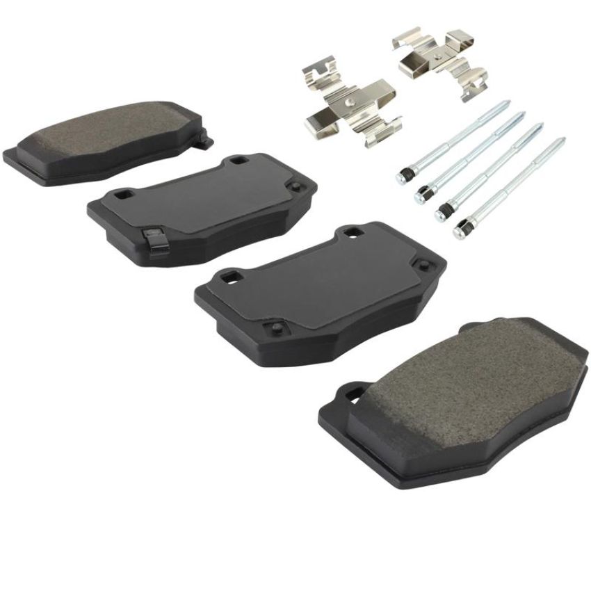 MPA 1001-1854M Quality-Built Premium Semi-Metallic Brake Pads w/ Hardware