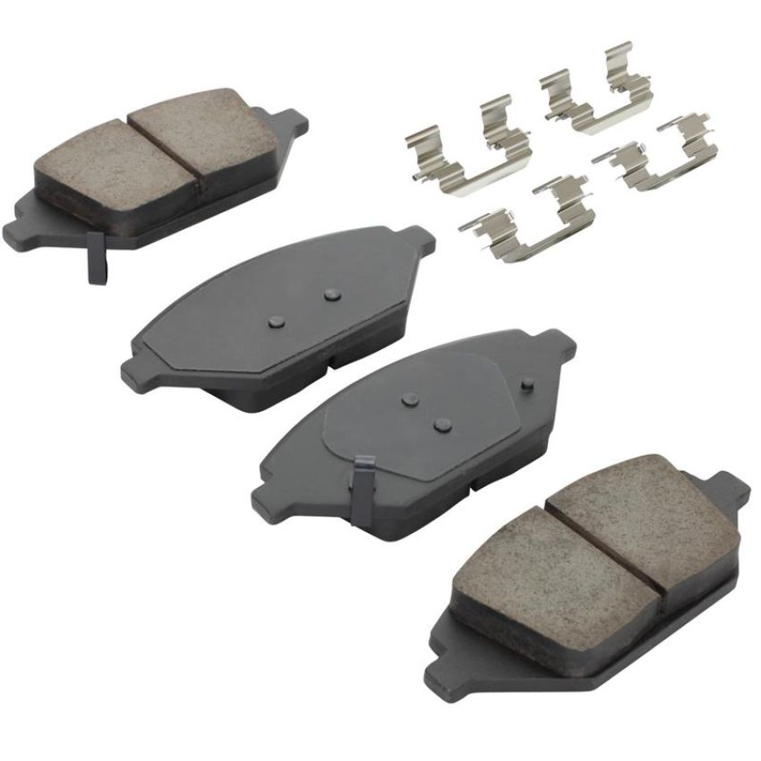MPA 1001-1864C Quality-Built Premium Ceramic Brake Pads w/ Hardware