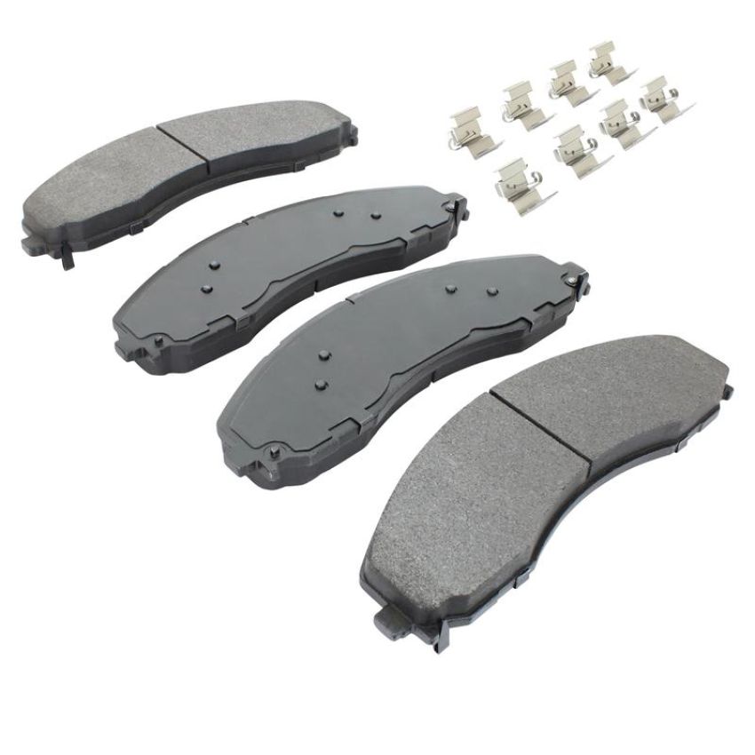 MPA 1001-2018M Quality-Built Premium Semi-Metallic Brake Pads w/ Hardware
