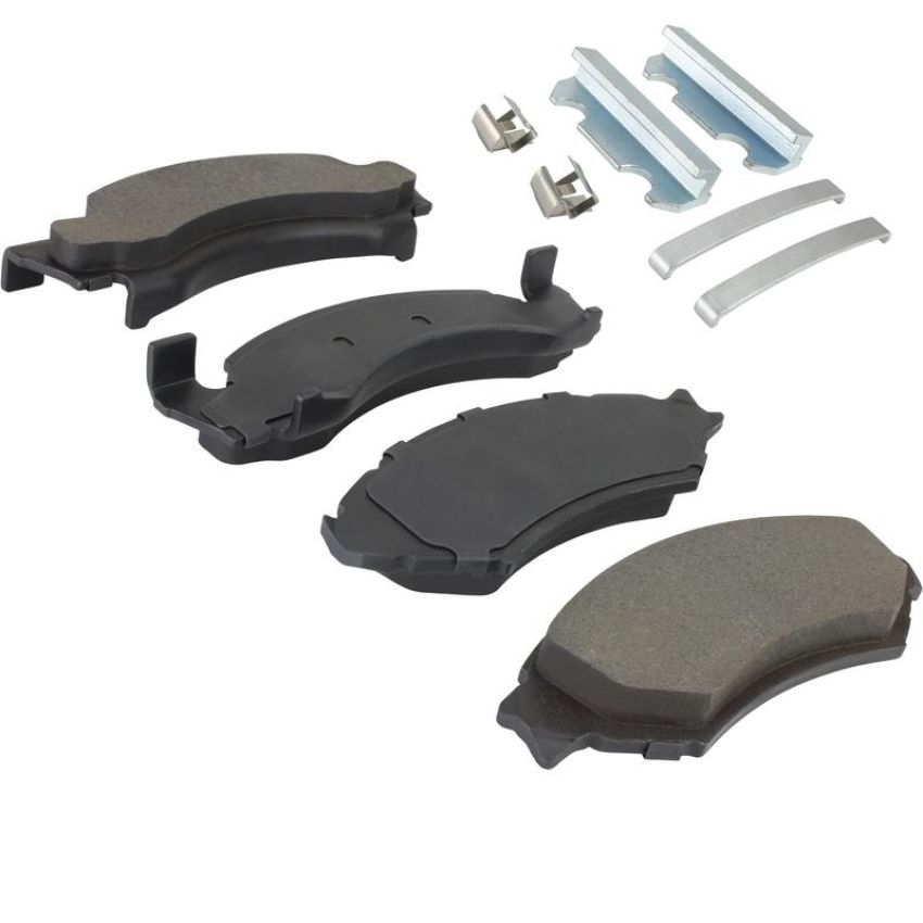 MPA 1003-0050AM Quality-Built Black Series Semi-Metallic Brake Pads w/ Hardware