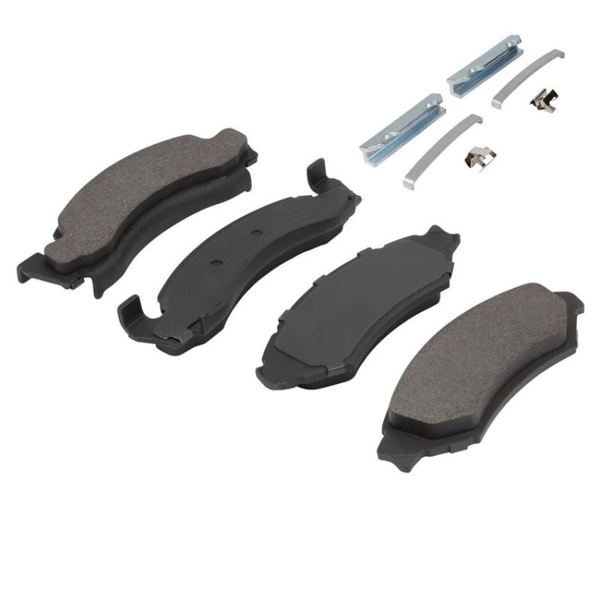 MPA 1003-0050M Quality-Built Black Series Semi-Metallic Brake Pads w/ Hardware