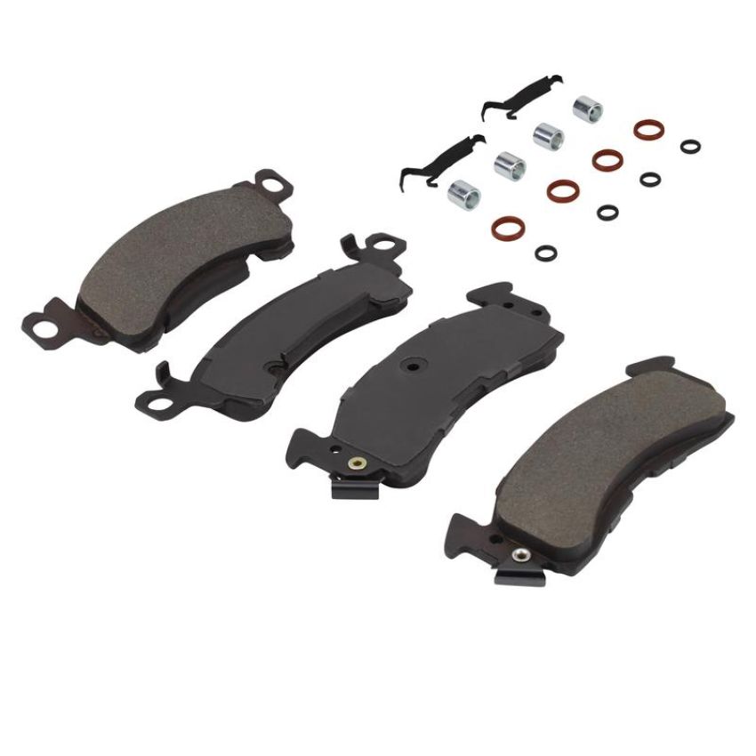 MPA 1003-0052M Quality-Built Black Series Semi-Metallic Brake Pads w/ Hardware