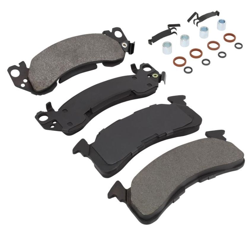 MPA 1003-0153M Quality-Built Black Series Semi-Metallic Brake Pads w/ Hardware
