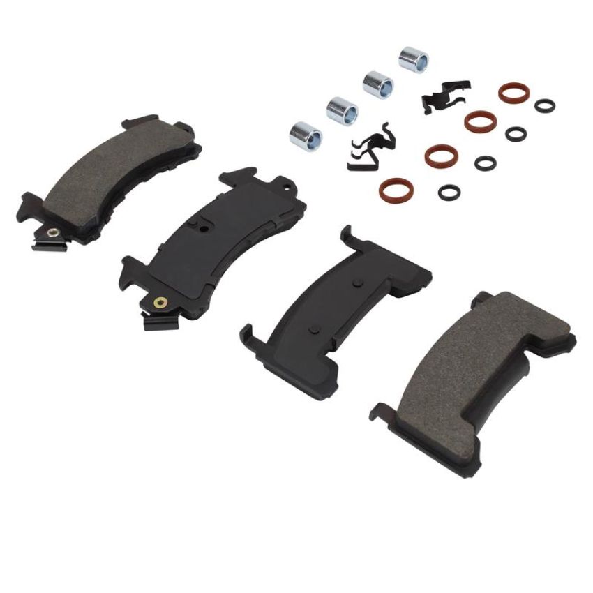MPA 1003-0154M Quality-Built Black Series Semi-Metallic Brake Pads w/ Hardware