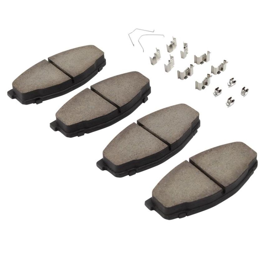 MPA 1003-0207C Quality-Built Black Series Ceramic Brake Pads w/ Hardware