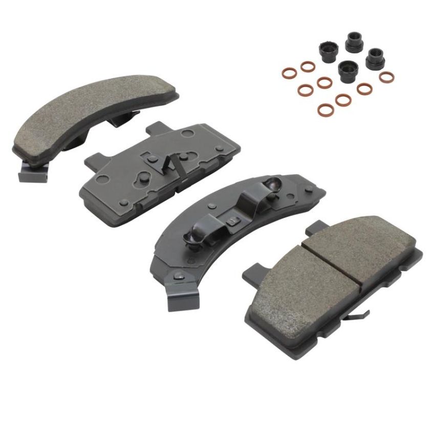 MPA 1003-0215AM Quality-Built Black Series Semi-Metallic Brake Pads w/ Hardware
