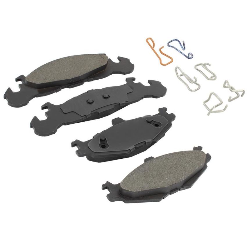 MPA 1003-0219M Quality-Built Black Series Semi-Metallic Brake Pads w/ Hardware