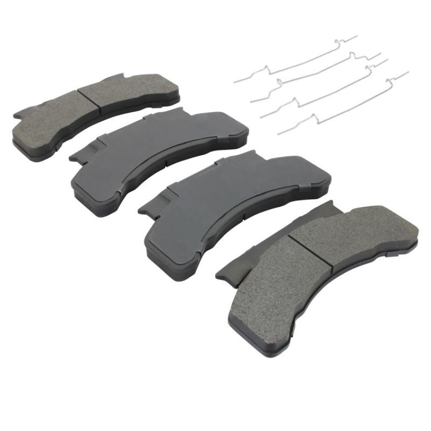 MPA 1003-0224M Quality-Built Black Series Semi-Metallic Brake Pads w/ Hardware