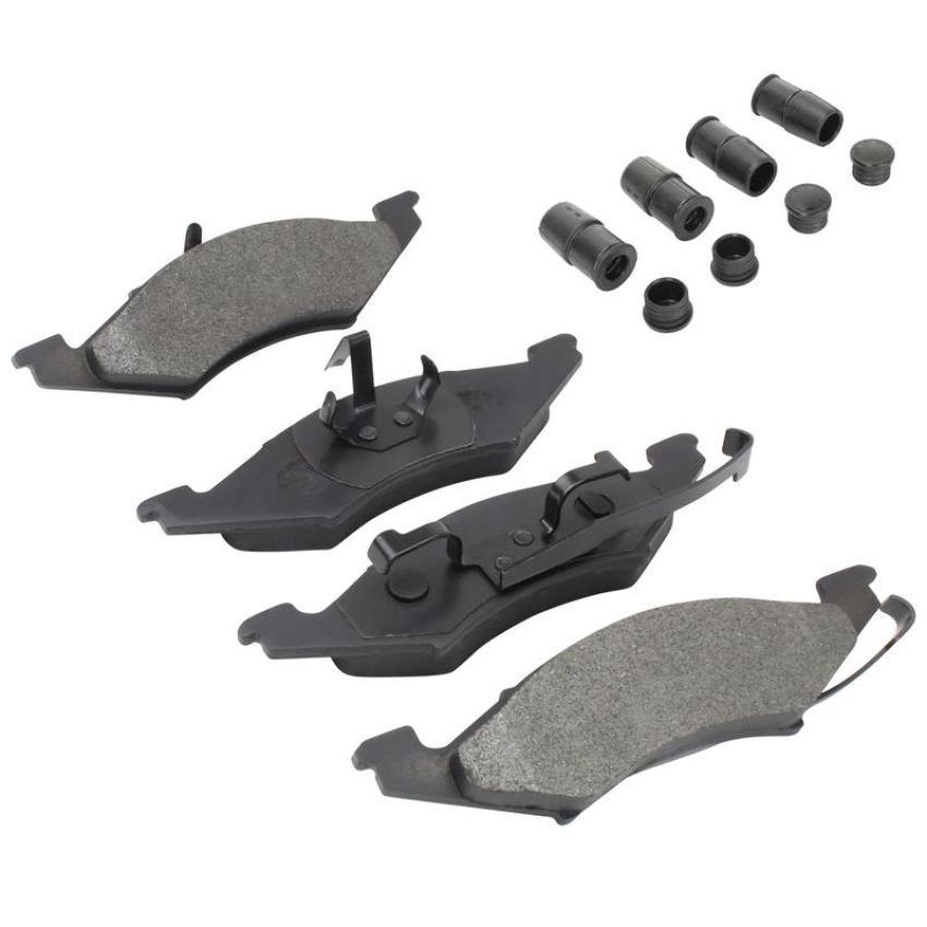 MPA 1003-0257M Quality-Built Black Series Semi-Metallic Brake Pads w/ Hardware