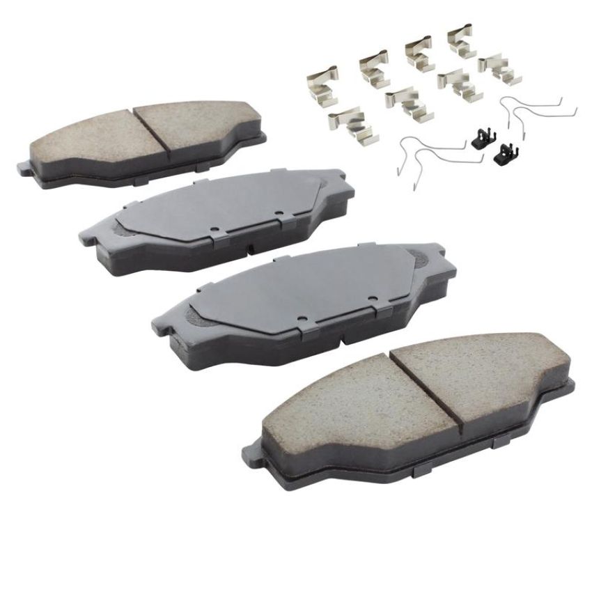 MPA 1003-0303C Quality-Built Black Series Ceramic Brake Pads w/ Hardware