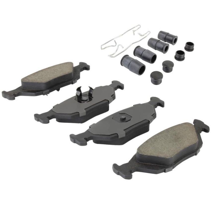 MPA 1003-0322C Quality-Built Black Series Ceramic Brake Pads w/ Hardware