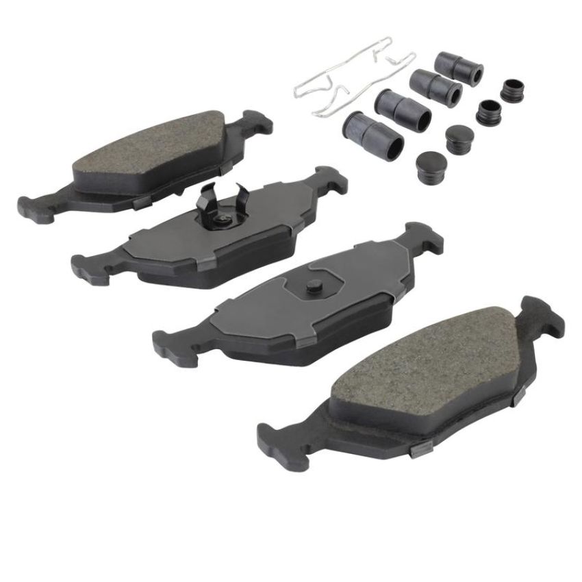 MPA 1003-0322M Quality-Built Black Series Semi-Metallic Brake Pads w/ Hardware