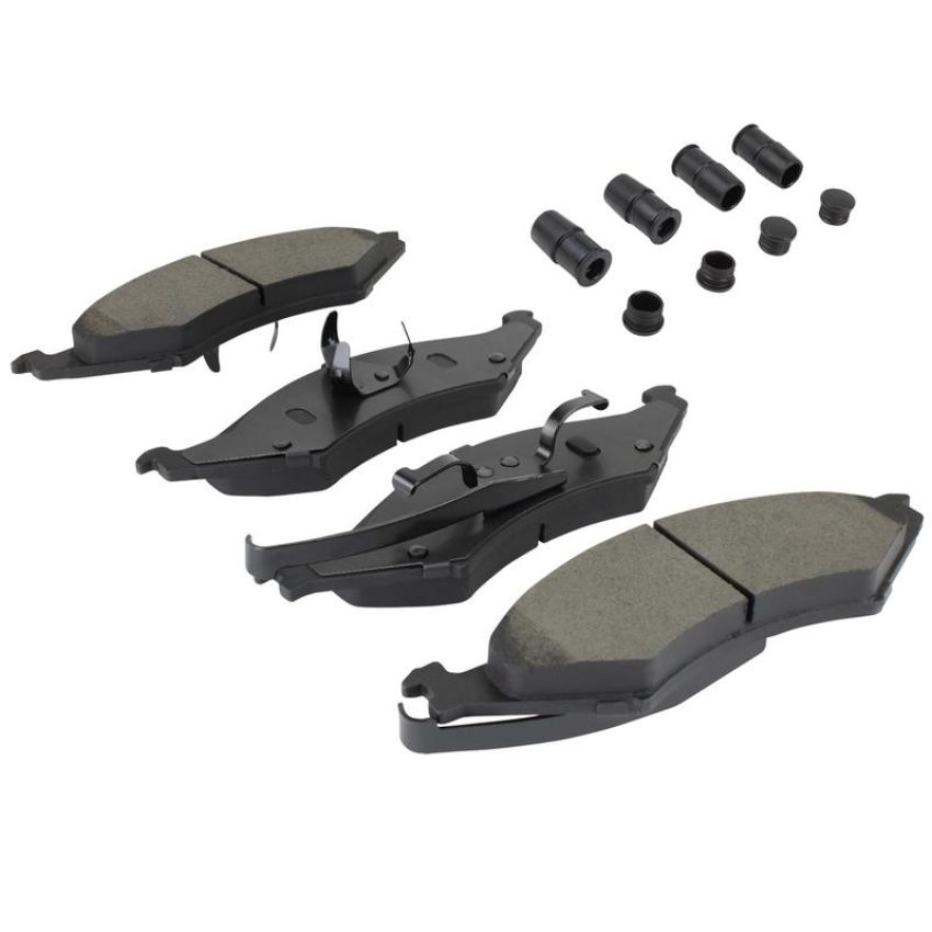 MPA 1003-0324M Quality-Built Black Series Semi-Metallic Brake Pads w/ Hardware
