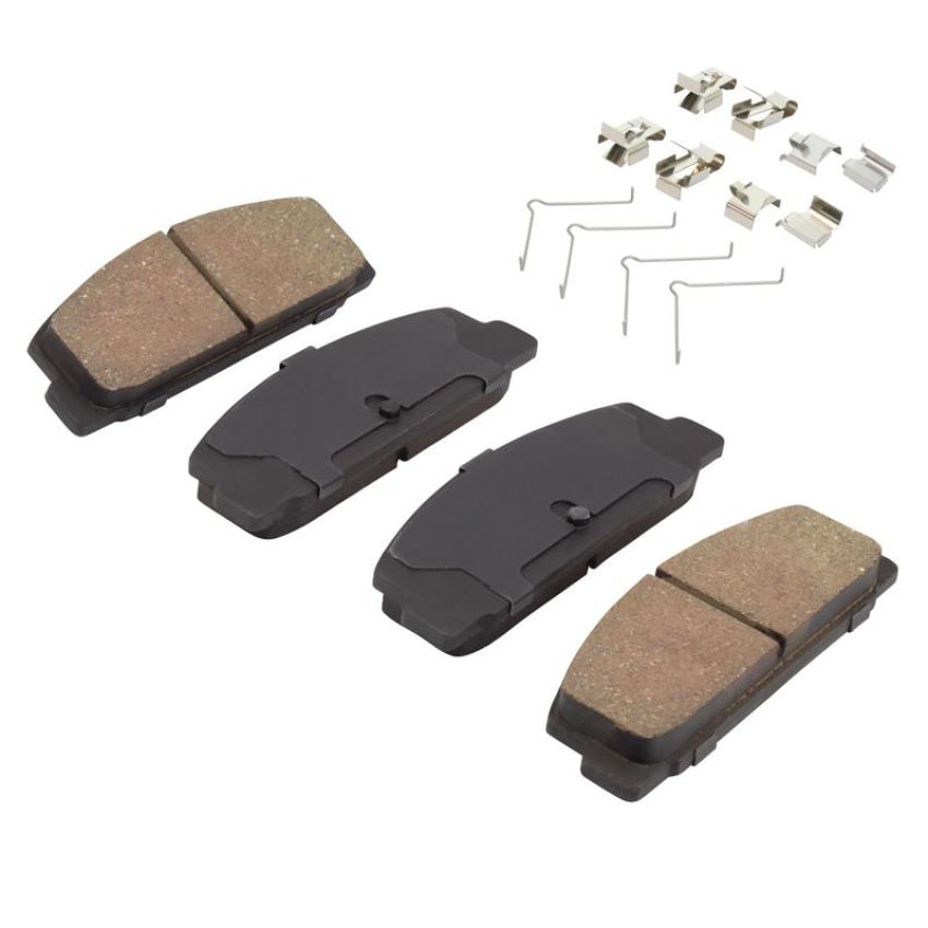 MPA 1003-0332C Quality-Built Black Series Ceramic Brake Pads w/ Hardware