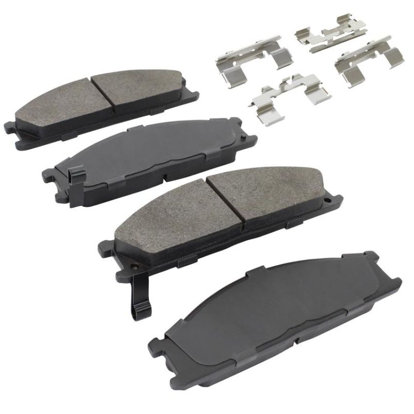 MPA 1003-0333M Quality-Built Black Series Semi-Metallic Brake Pads w/ Hardware