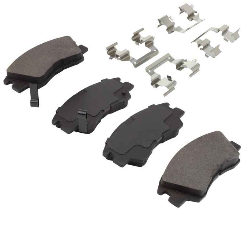 MPA 1003-0349C Quality-Built Black Series Ceramic Brake Pads w/ Hardware