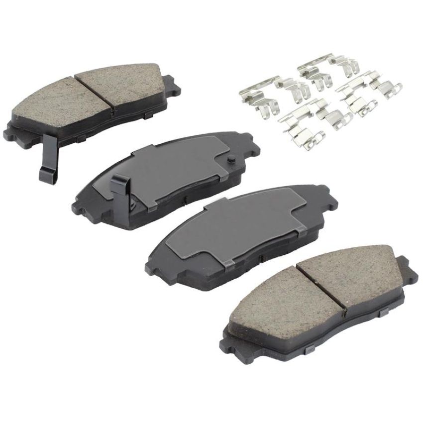 MPA 1003-0373M Quality-Built Black Series Semi-Metallic Brake Pads w/ Hardware