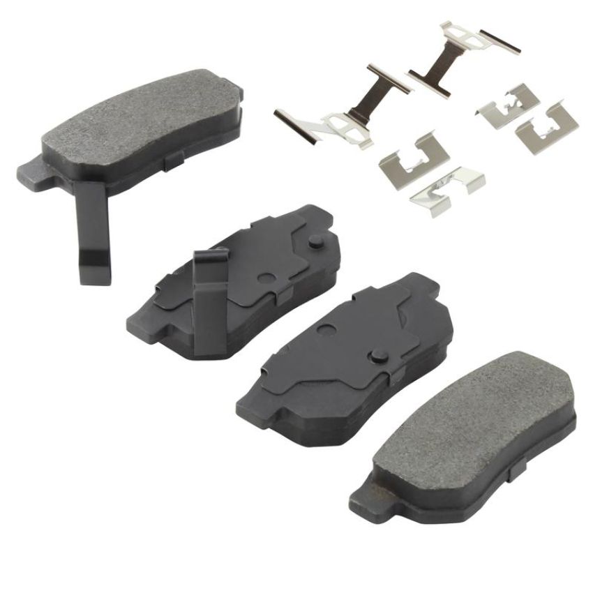 MPA 1003-0374C Quality-Built Black Series Ceramic Brake Pads w/ Hardware