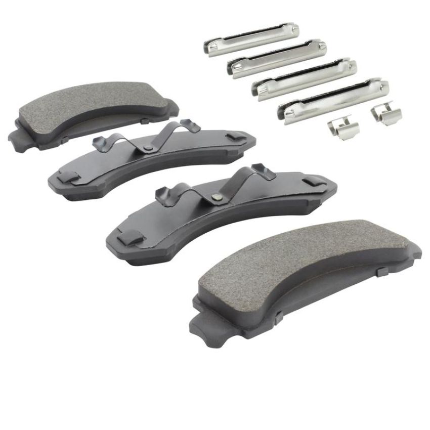 MPA 1003-0387C Quality-Built Black Series Ceramic Brake Pads w/ Hardware