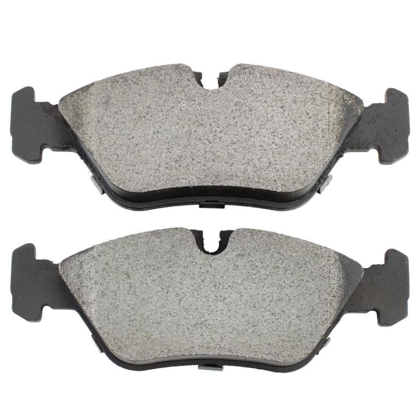 MPA 1003-0395M Quality-Built Black Series Semi-Metallic Brake Pads w/ Hardware