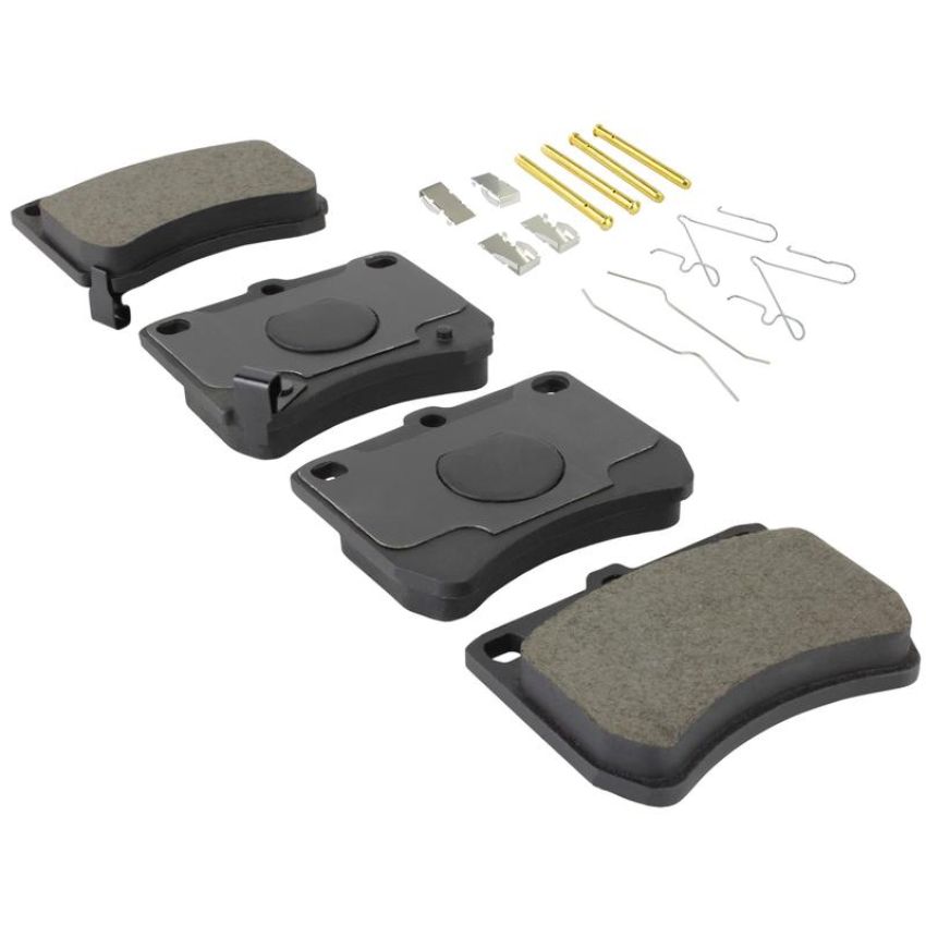 MPA 1003-0402M Quality-Built Black Series Semi-Metallic Brake Pads w/ Hardware