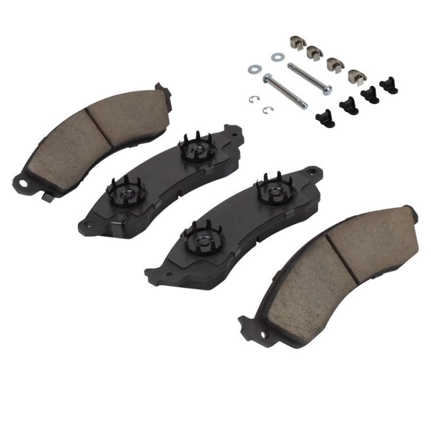 MPA 1003-0412C Quality-Built Black Series Ceramic Brake Pads w/ Hardware