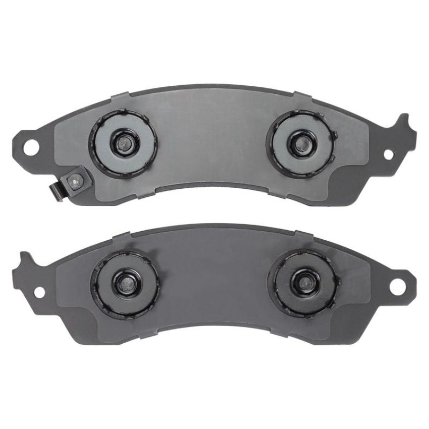 MPA 1003-0412M Quality-Built Black Series Semi-Metallic Brake Pads w/ Hardware