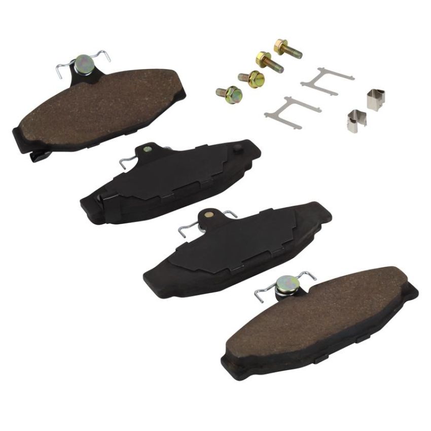 MPA 1003-0413C Quality-Built Black Series Ceramic Brake Pads w/ Hardware