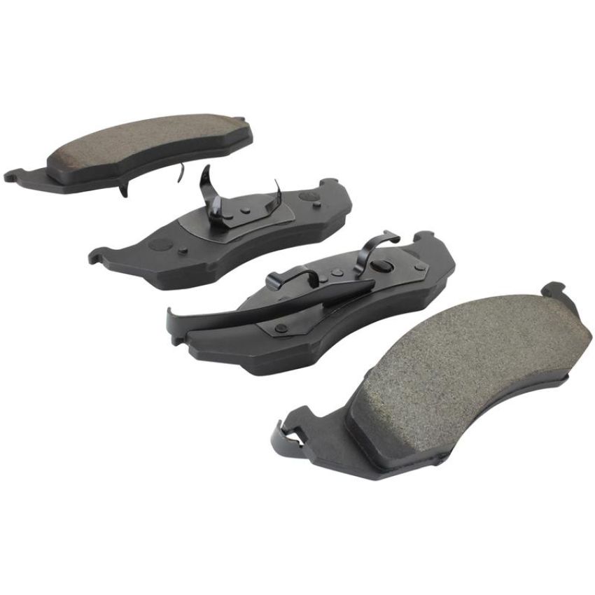 MPA 1003-0417M Quality-Built Black Series Semi-Metallic Brake Pads w/ Hardware