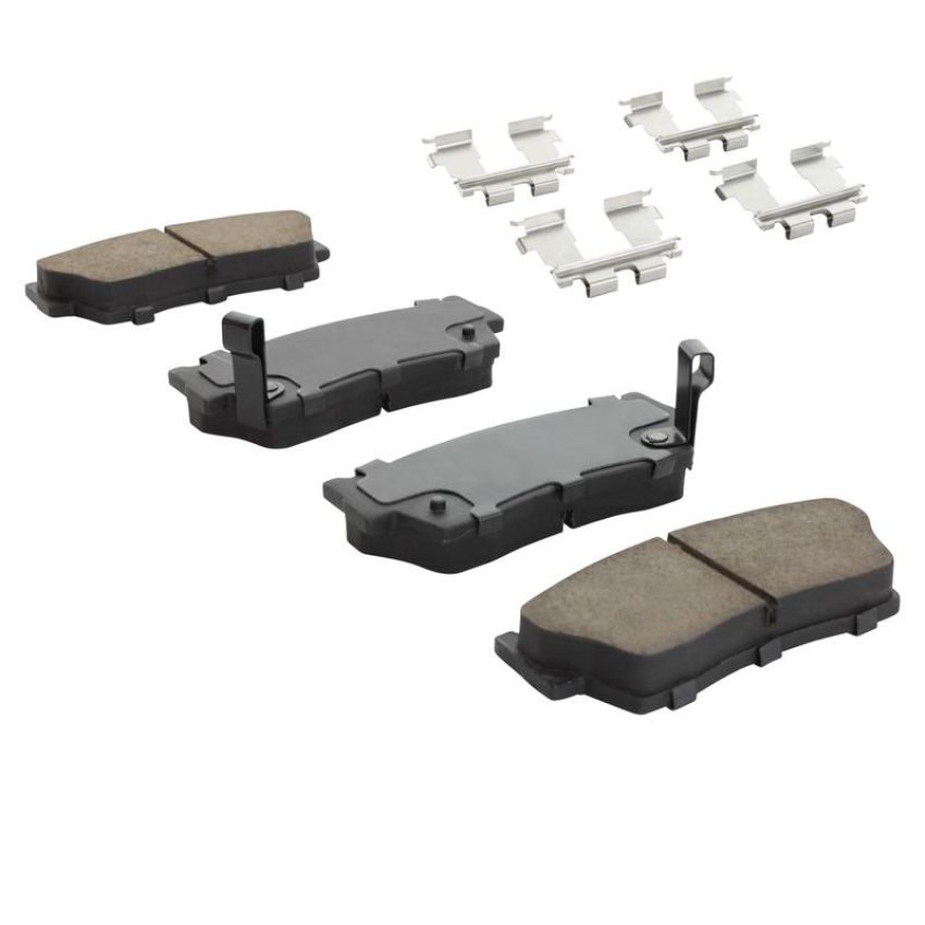 MPA 1003-0418C Quality-Built Black Series Ceramic Brake Pads w/ Hardware