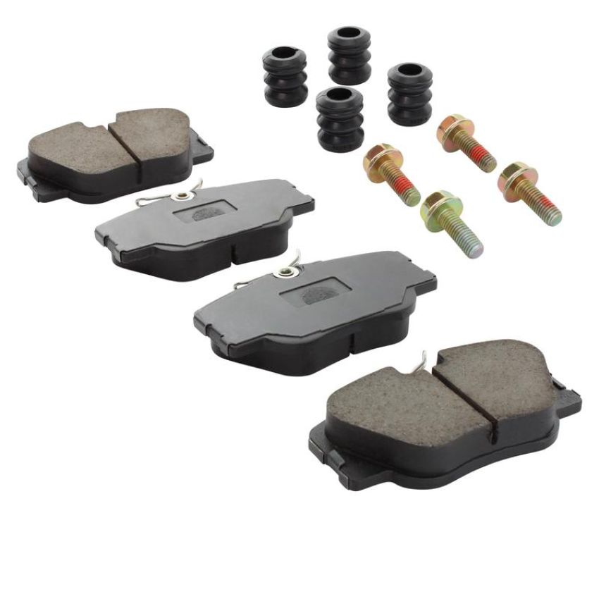 MPA 1003-0423C Quality-Built Black Series Ceramic Brake Pads w/ Hardware