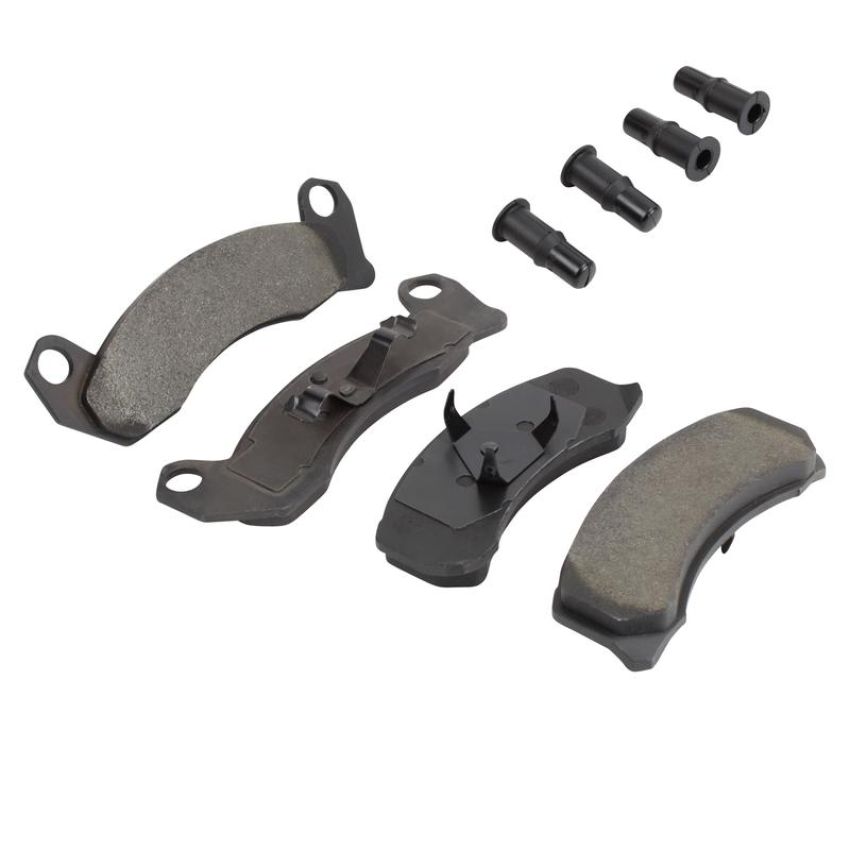 MPA 1003-0431M Quality-Built Black Series Semi-Metallic Brake Pads w/ Hardware