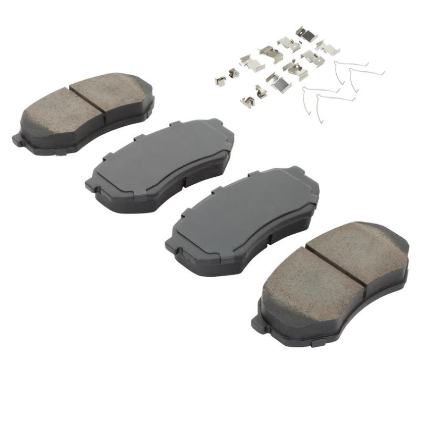 MPA 1003-0433C Quality-Built Black Series Ceramic Brake Pads w/ Hardware