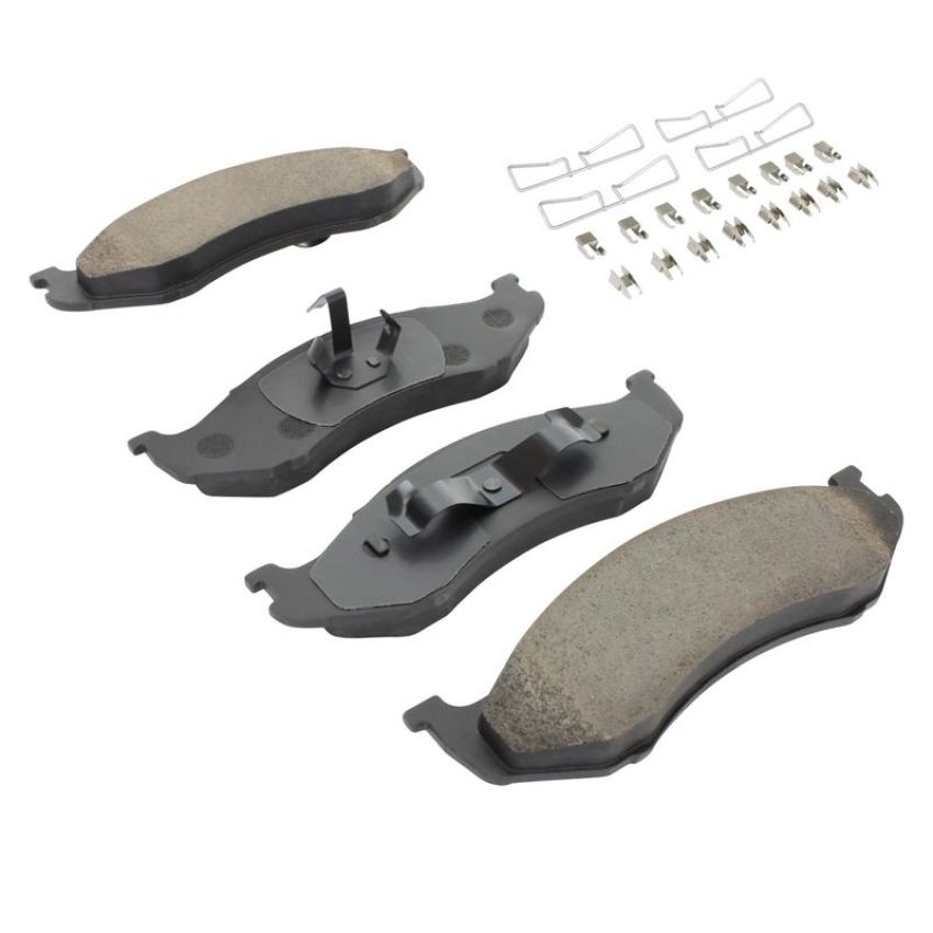 MPA 1003-0477C Quality-Built Black Series Ceramic Brake Pads w/ Hardware