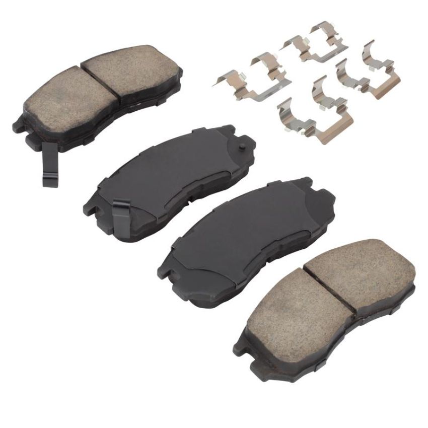 MPA 1003-0484C Quality-Built Black Series Ceramic Brake Pads w/ Hardware