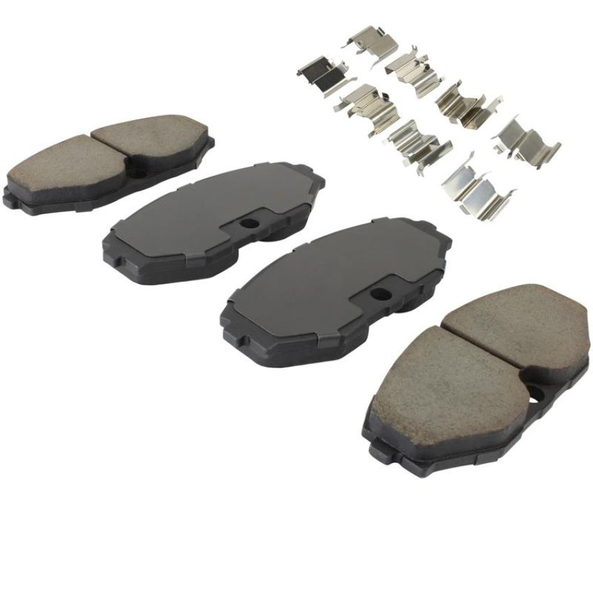MPA 1003-0486C Quality-Built Black Series Ceramic Brake Pads w/ Hardware