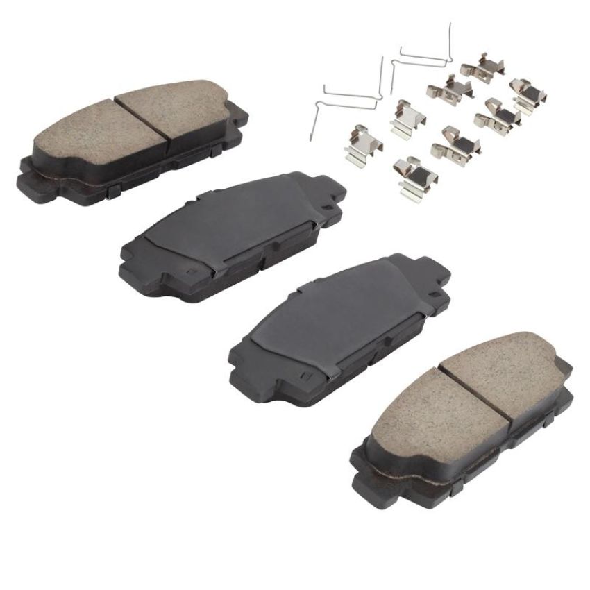 MPA 1003-0488C Quality-Built Black Series Ceramic Brake Pads w/ Hardware