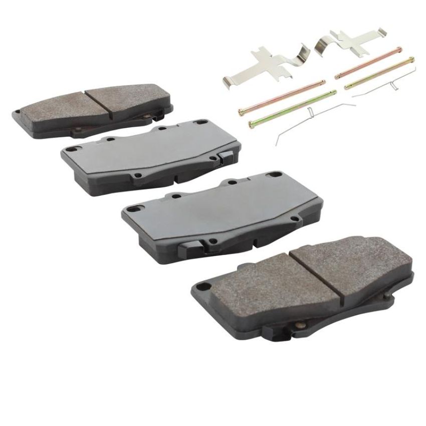 MPA 1003-0502M Quality-Built Black Series Semi-Metallic Brake Pads w/ Hardware