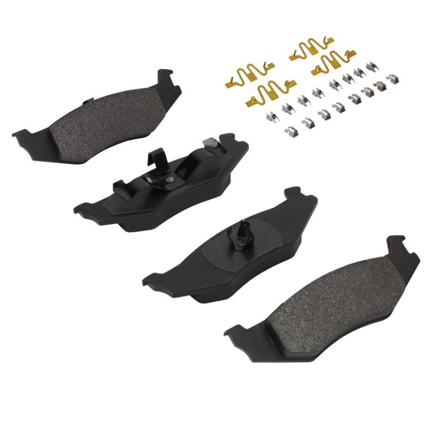 MPA 1003-0512M Quality-Built Black Series Semi-Metallic Brake Pads w/ Hardware
