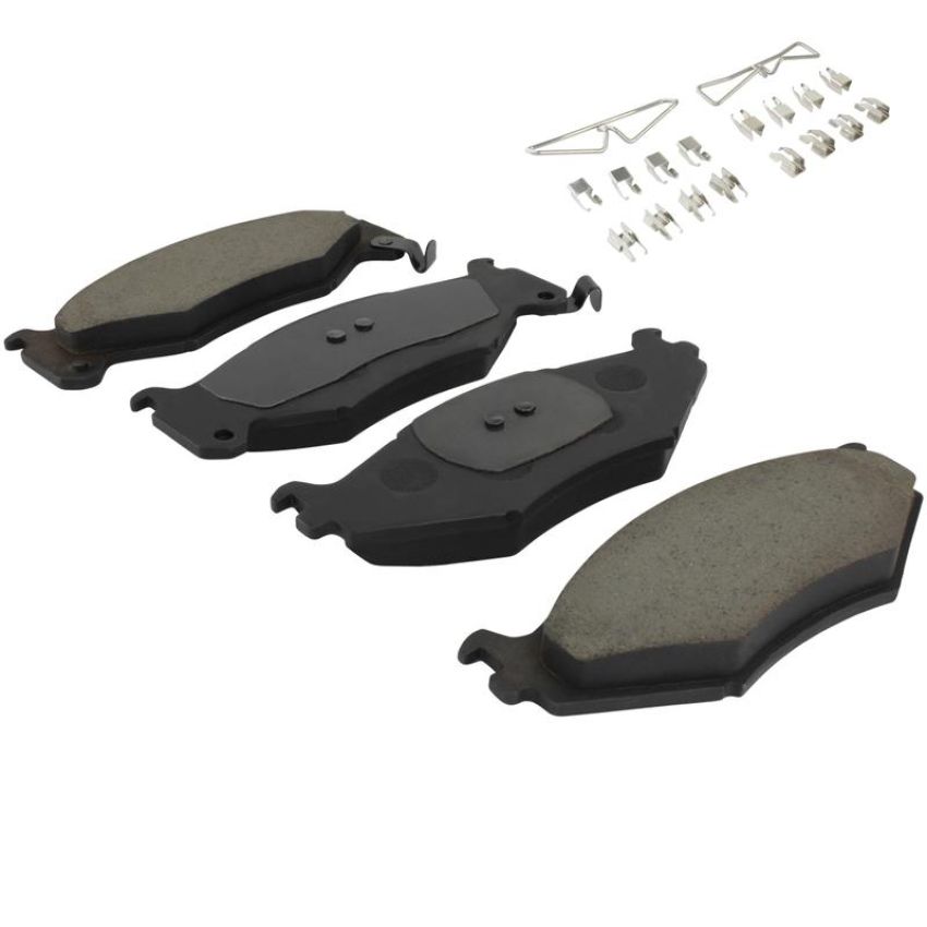 MPA 1003-0522C Quality-Built Black Series Ceramic Brake Pads w/ Hardware