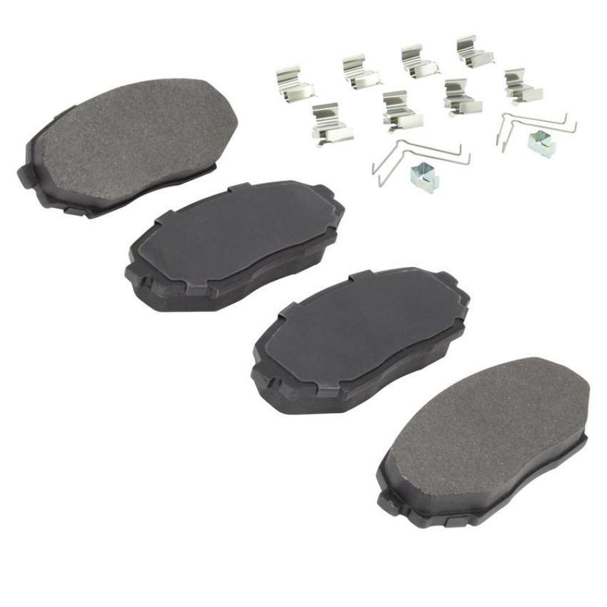 MPA 1003-0525M Quality-Built Black Series Semi-Metallic Brake Pads w/ Hardware
