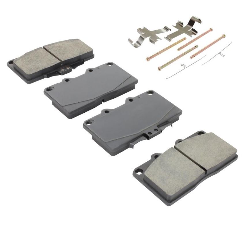 MPA 1003-0531M Quality-Built Black Series Semi-Metallic Brake Pads w/ Hardware