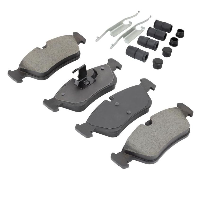 MPA 1003-0558AM Quality-Built Black Series Semi-Metallic Brake Pads w/ Hardware