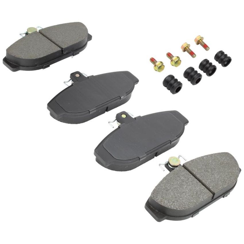 MPA 1003-0565M Quality-Built Black Series Semi-Metallic Brake Pads w/ Hardware