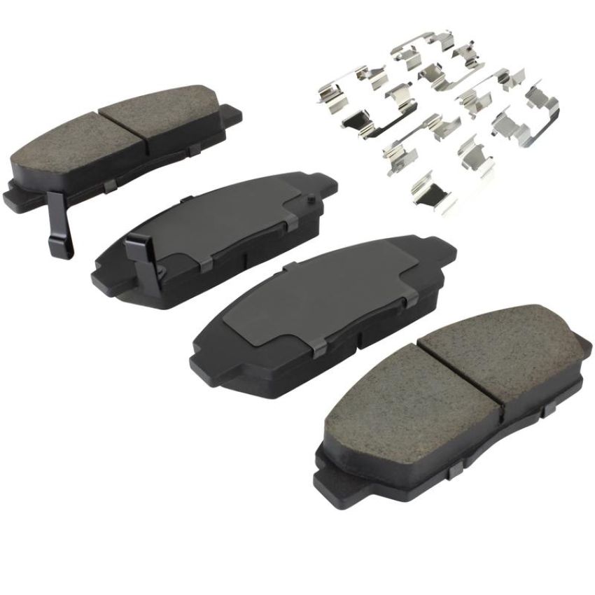 MPA 1003-0568C Quality-Built Black Series Ceramic Brake Pads w/ Hardware