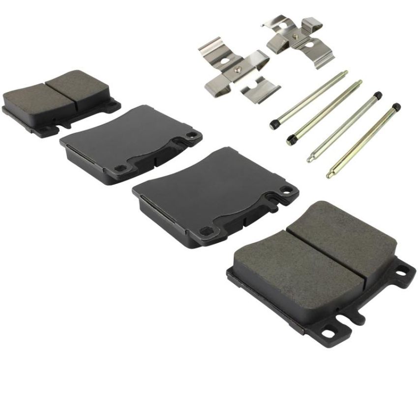 MPA 1003-0578M Quality-Built Black Series Semi-Metallic Brake Pads w/ Hardware