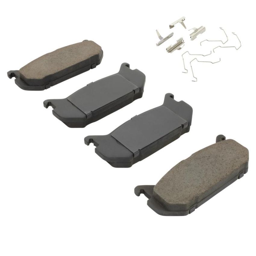 MPA 1003-0584C Quality-Built Black Series Ceramic Brake Pads w/ Hardware