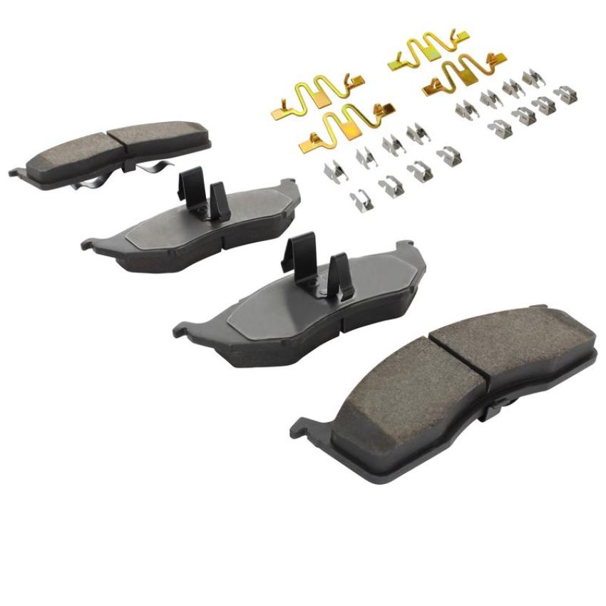 MPA 1003-0591M Quality-Built Black Series Semi-Metallic Brake Pads w/ Hardware