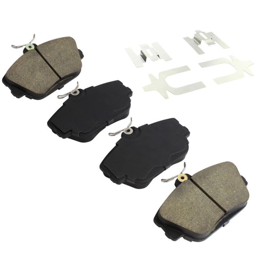 MPA 1003-0598M Quality-Built Black Series Semi-Metallic Brake Pads w/ Hardware