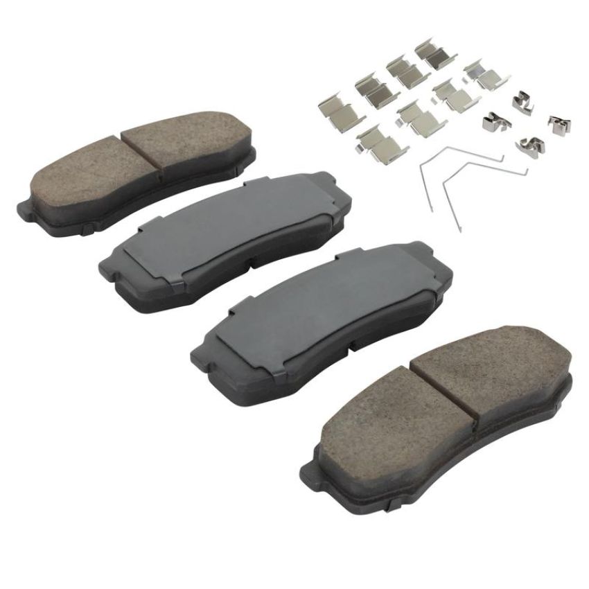 MPA 1003-0606M Quality-Built Black Series Semi-Metallic Brake Pads w/ Hardware